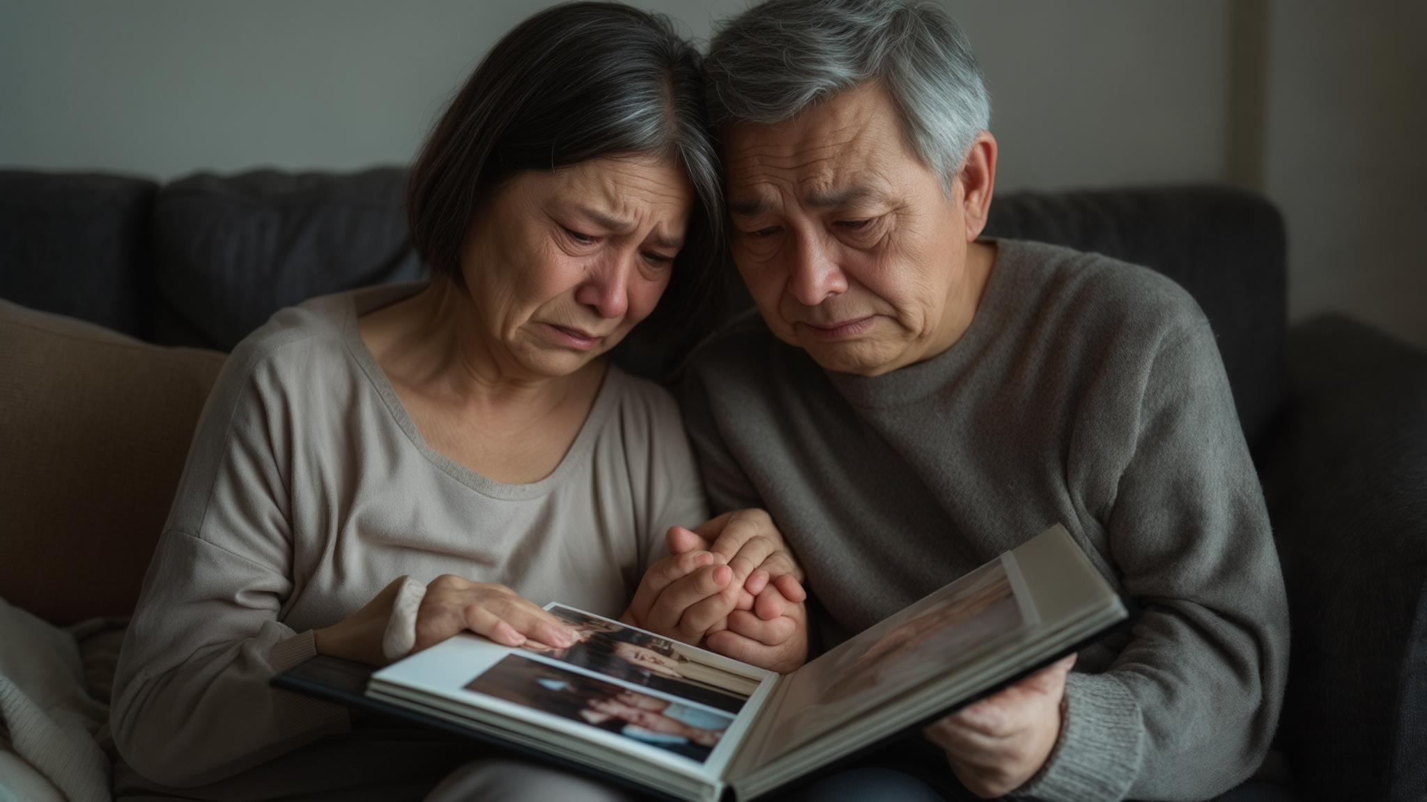 AI generated image: Coping Together After Loss or Grief