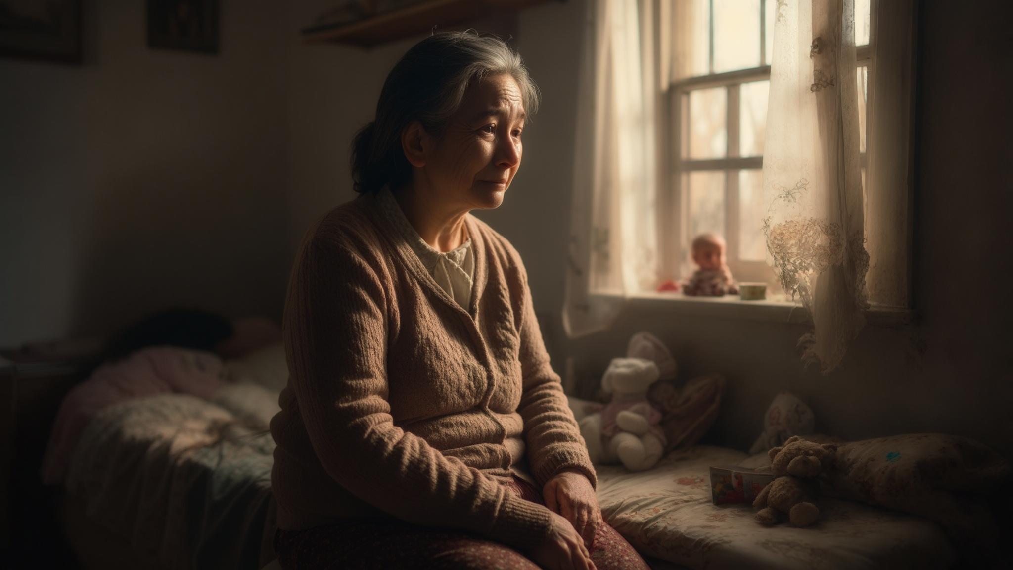 AI generated image: Coping with Empty Nest Syndrome