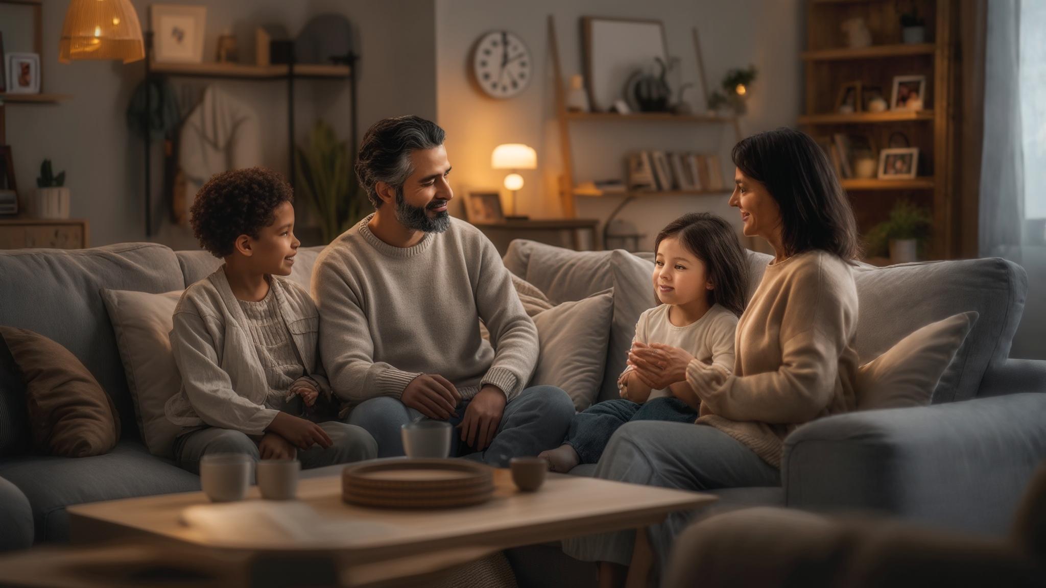 AI generated image: Creating Harmony at Home: Practical Strategies for Reducing Family Conflict