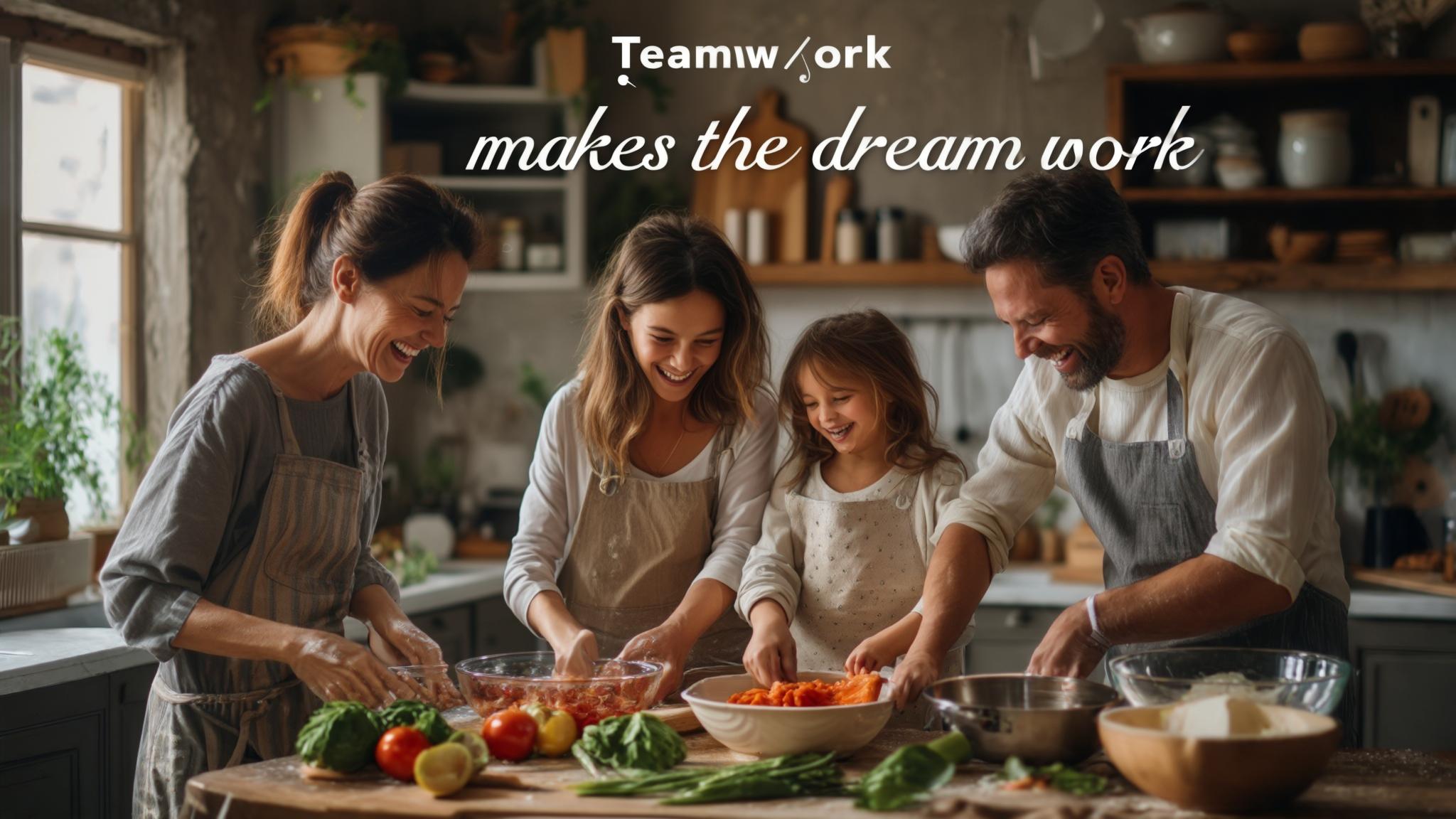 AI generated image: Enhancing Family Cooperation and Teamwork