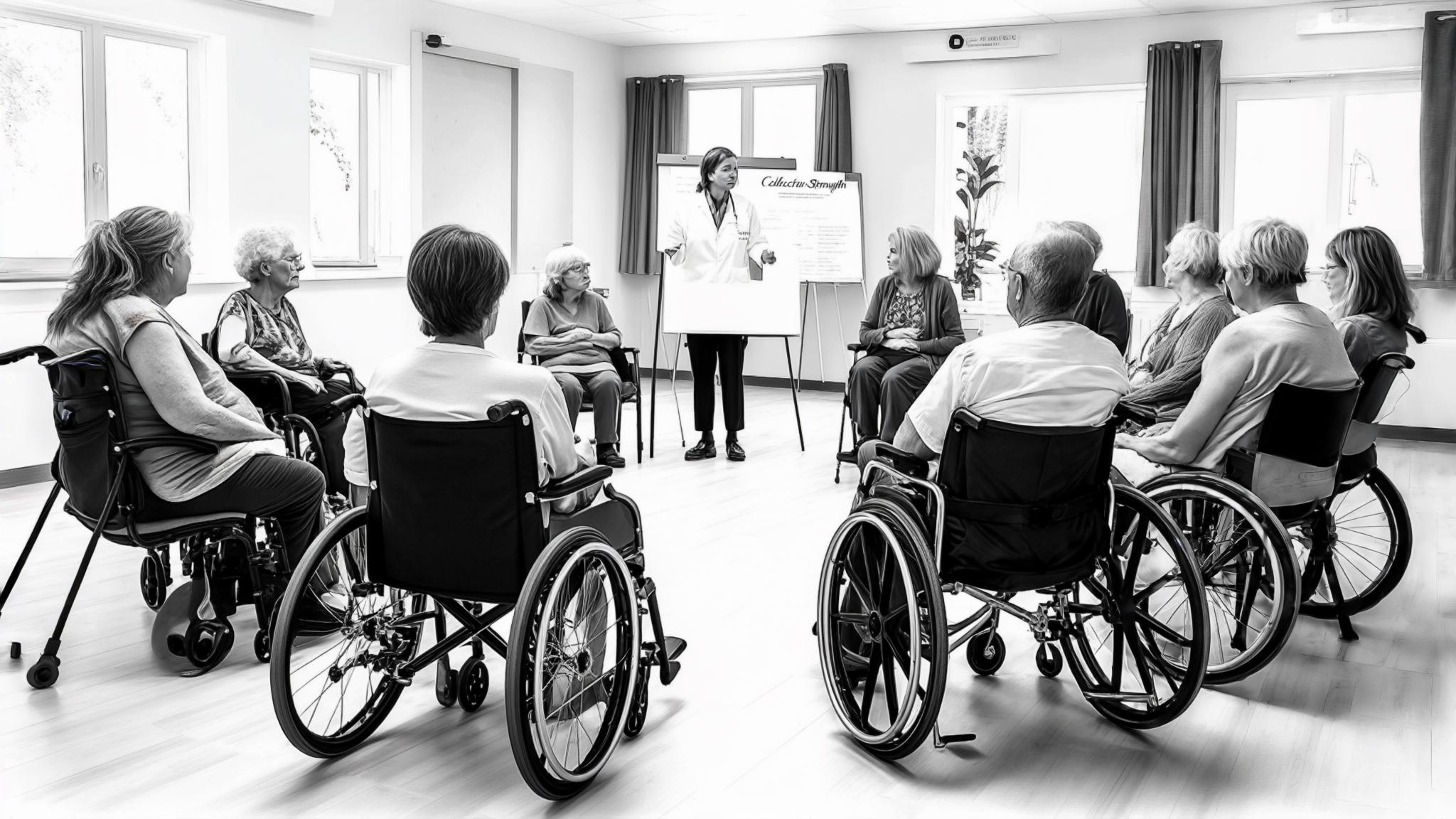 AI generated image: Harnessing Collective Strength: Group Therapy for Chronic Pain Management