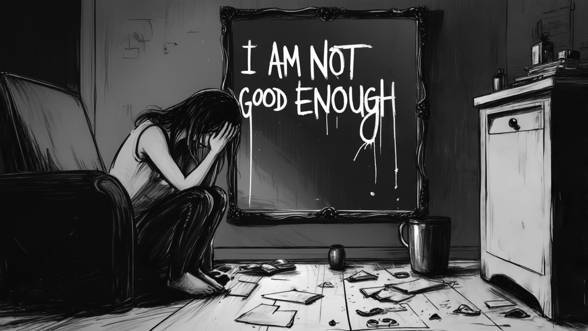 AI generated image: How Negative Self-Talk Impacts Your Mental Health