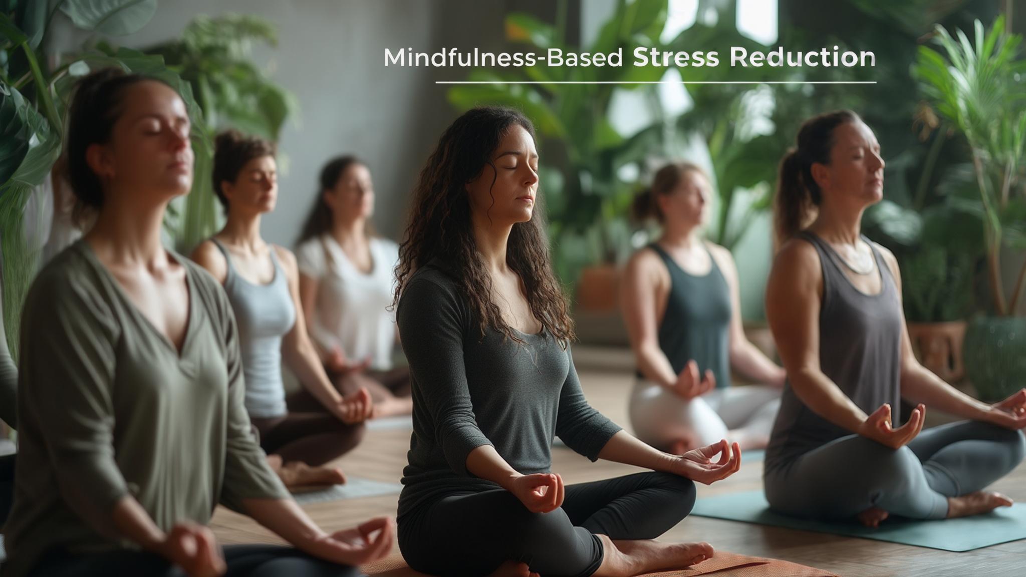 AI generated image: Mindfulness-Based Stress Reduction Groups - Techniques and Benefits